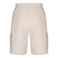 thumbnail image 5 of Posijego Men's Knee Length Cargo Shorts Elastic Waist Drawstring Summer Casual Vacation Shorts for Men, 5 of 5