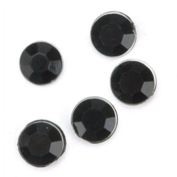 Rhinestones Round 5mm 35/Pkg-Jet