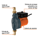 thumbnail image 2 of Bomba Presurizadora Bloosom  1/6 Hp Compacta Y Silenciosa 25/lm 1463 Anaranjado, 2 of 3