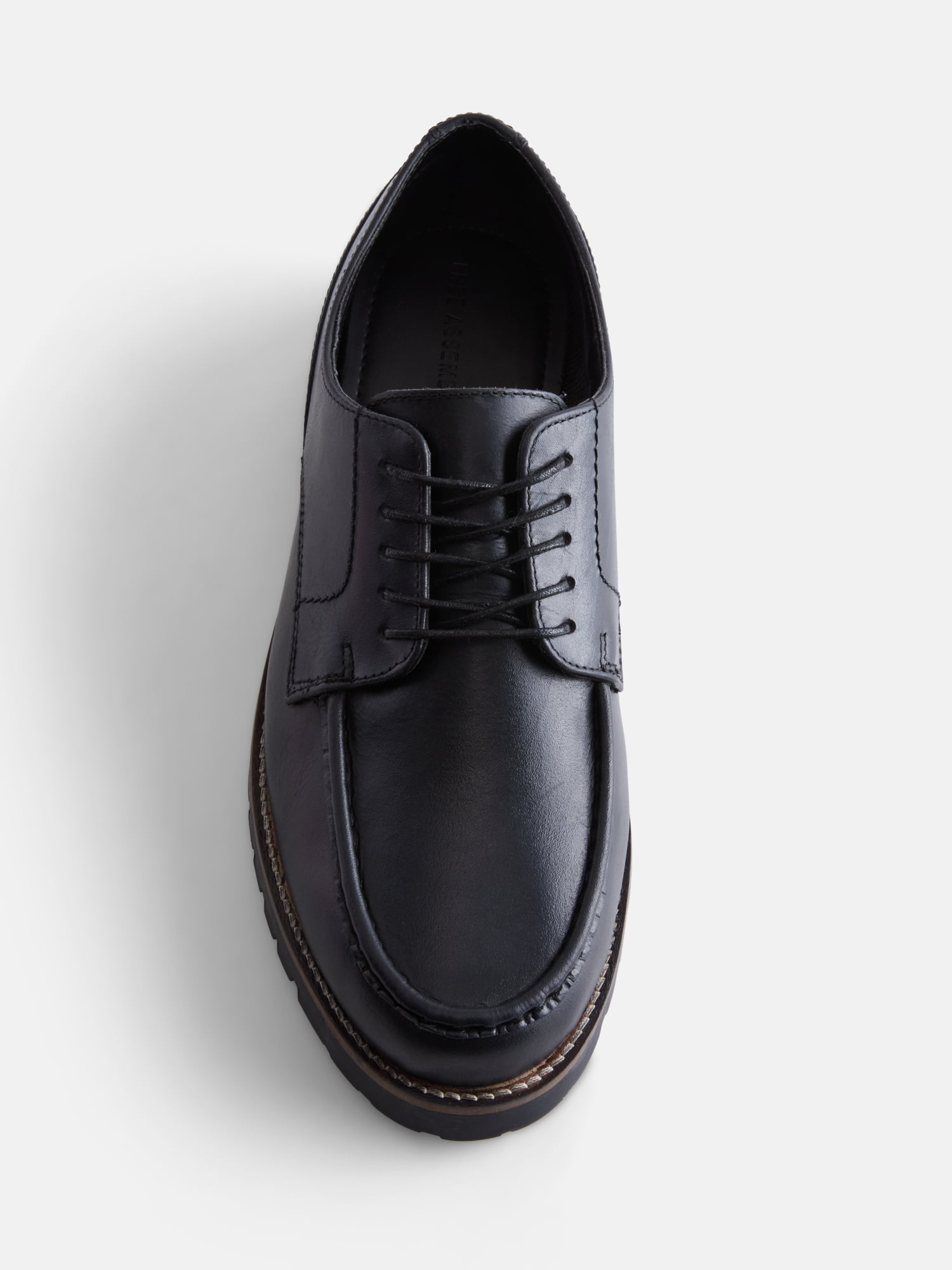 Free Assembly Men's Leather Moc Toe Oxfords