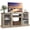 Greige, variant on GALAXHERO TV Stand for 65 inch TV Media Console Cabinet with Storage and Open Shelves Entertainment Center for Living Room, Bedroom Black