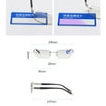 thumbnail image 5 of 2 Pairs Tinted Reading Glasses Rimless Blue Light Blocking Readers Glasses, 5 of 5