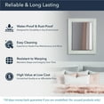 thumbnail image 5 of Head West Textured Chrome Rectangular Framed Beveled Accent Wall Vanity Mirror - 27.5 x 33.5, 5 of 10