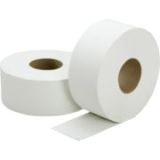 Angle View: SKILCRAFT NSN5909073 Jumbo Roll Toilet Tissue, 12 / Box, White