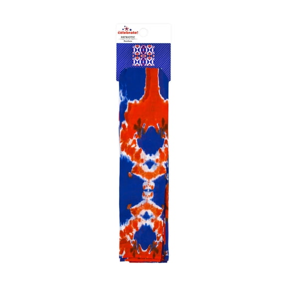 Fourth of July Women’s Patriotic Bandana from Way to Celebrate, One Size, Blue/Multi