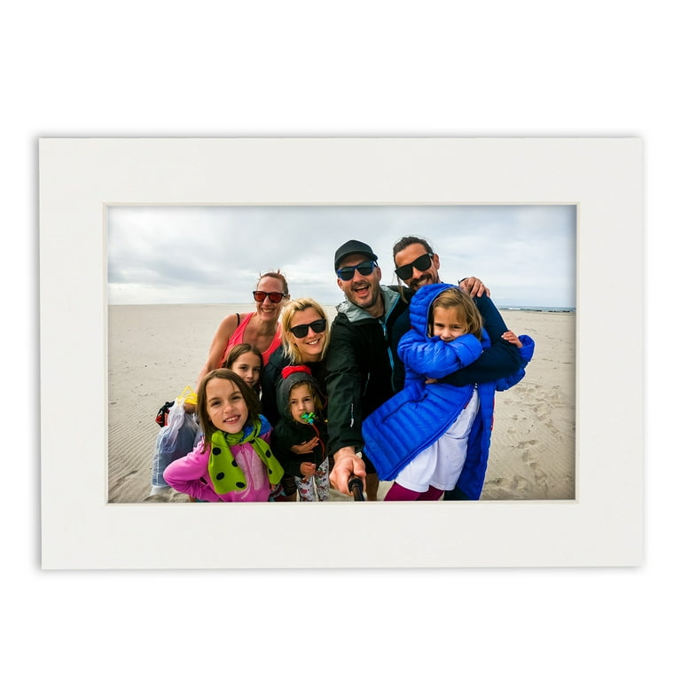 13x19 Mat for 18x24 Frame - Precut Mat Board Acid-Free Textured White 13x19 Photo Matte for A 18x24 Picture Frame, Premium Matboard for Family Photos