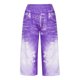 thumbnail image 4 of Pantalones Capris de Yoga para mujer, pantalones vaqueros con estampado de encaje de talla grande a la moda, pantalones de mallas informales con cintura elástica y empalme Odeerbi ODB-2, 4 of 8