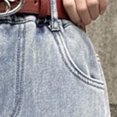 thumbnail image 5 of HAJWOH Baggy Jeans for Girls Wide Leg Cute Bow Star Jeans Kids Elastic Wasited Denim Pants 5-14Y, 5 of 6
