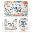 thumbnail image 3 of 4 Piece Shower Curtain Sets Mom You Are So Loved Shower Curtain And Rugs Shower Curtain Set Mom Quote 12 Hooks for Bathtub Decor 72inch X 72inch, 3 of 8
