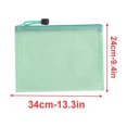 thumbnail image 4 of Minnieouse Carpeta de archivos de 10 piezas Bolsa de documentos conveniente Contenedor de sujeción duradero Organizador de archivos con cremallera para Accesorios de disfraces verde 24 cm * 34 cm Minnieouse AP009156-09B, 4 of 6