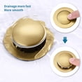 thumbnail image 4 of DEELLEEO Bathroom sink drain basin vanity drain basin with brushed gold strainer basket, 4 of 5