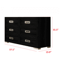 thumbnail image 2 of HMD Deena 6 Drawer Dresser Box B, Black, 2 of 4