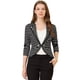thumbnail image 1 of Chaqueta tipo blazer de rayas ligeras Allegra K con decoración de botones de solapa muesca Negro S, 1 of 6