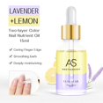 thumbnail image 3 of Aceite revitalizador de cutículas con vitaminas AS de 15 ml con gotero, copos de aluminio veganos, aceite nutritivo orgánico para uñas, 3 of 5