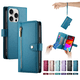 thumbnail image 2 of Wallet Case for iPhone 16, iPhone 16 (6.1 inch) Case, iPhone 16 Leather Case with Detachable Card Pocket, Black, 2 of 5