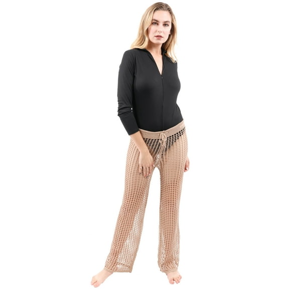 MAYBROOK CROCHET PANT - TAN (Small)