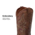 thumbnail image 4 of DREAM PAIRS Women's Cowboy Boots Mid Calf Cowgirl Boots Square Toe Chunky Heel Embroidery Stitched Western Boots, 4 of 7