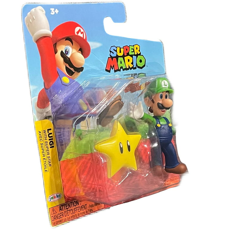 Figure Super Mario - Luigi con Stella
