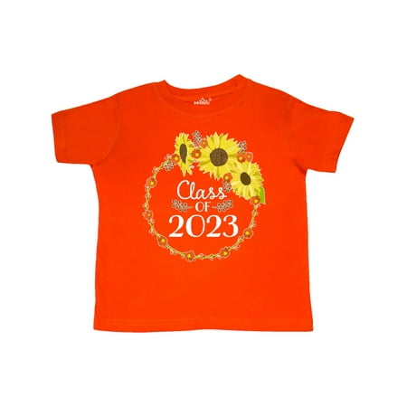 

Inktastic Class of 2023 with Sunflower Wreath Gift Toddler Boy or Toddler Girl T-Shirt