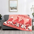 thumbnail image 2 of Yiaed Gnomes Hold The Letters LOVE Print Blanket Throw Blanket Soft Cozy Flannel Blanket for Home Bed Sofa Couch Chair-50"x40", 2 of 6
