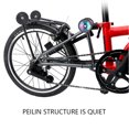 thumbnail image 3 of Eigraketly Easy Wheels espesar rodamiento sellado Easywheel aleación de aluminio rodillos dobles procesamiento CNC con perno estante trasero al aire libre Ciclismo Rojo Eigraketly OD024279-02, 3 of 6