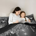 thumbnail image 5 of Homewish Sparkling Crystal Full Size Comforter Sets 3-Piece for Teens Boys Girls,Elegant Eyelash Bedding Comforter Set,Bling Graffiti Splash Glitter Lightweight Bedding Sets,Microfiber Bedroom Decor, 5 of 8