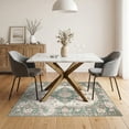 thumbnail image 3 of ODIKA Vintage Retro Distressed Farmhouse Faded Scroll Border Botanical for Dining Room, Under Table, Home Office, Non-Slip Chair-Friendly, 3 of 7