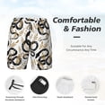 thumbnail image 4 of Kdxio Snake Print Men's Swim Trunks with Compression Liner 7 Inch Inseam Quick Dry Swim Shorts, 4 of 7