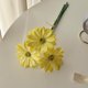 thumbnail image 4 of CaiYueKe Artificial Chrysanthemum Flower Bouquet 3 Stems Fake Flowers Silk Flower Arrangement for Wedding Photography Home Table Decor Vase Filler Centerpiece Party Decoration, 4 of 8