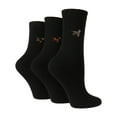 thumbnail image 1 of WILDFEET - Lot de 3 Chaussettes Brodées en Coton Riche pour Femmes pour Usage Quotidien / Design Animal / Décontracté, 1 of 2
