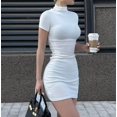thumbnail image 6 of Women's Fall Fashion Long Sleeve Mini Dress Bodycon Short Party Date Night Going Out Dresses White, 6 of 6