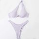 thumbnail image 1 of Traje de baño para mujer, bikini de dos piezas con hombros descubiertos y soporte de acero, color liso, trajes de baño para mujer, conjuntos de bikini para mujer, trajes de baño de bikini para mujer, 1 of 7