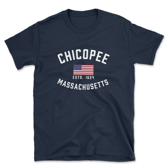 Chicopee Massachusetts Patriot Men's Cotton T-Shirt