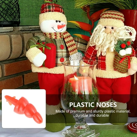 

Movtotop Snowman Toy Noses 100Pcs Winter Snowman Noses Craft Diy Noses Plastic Noses for Snowman Toy