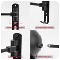 thumbnail image 4 of Soporte de pared para casco, giratorio 180°, para casco de moto, 4 of 7