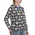 thumbnail image 6 of Sikiie Husky Women's Casual Hoodies Long Sleeve Lightweight Pullover Tops Loose Sweatshirt-Small, 6 of 7