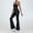 #5 Black, variant on Maternity Jumpsuit Long Sleeve for Women Flare Legging Romper Zip Up Overalls Lapel Down Pregnancy Shapewear Black L