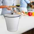 thumbnail image 6 of kowaku Enamel Bucket Food Bin Thick Wall Insulated Enamelware for Family Gatherings 3L, 6 of 9