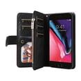 thumbnail image 4 of Compatible avec iPhone 8/7 Étui Portefeuille avec Fentes pour Cartes en Cuir PU Fermeture Éclair Folio Rabattable, 4 of 5