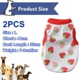 thumbnail image 2 of uds chaleco de verano para perros ropa para mascotas estilo fino ropa para perros pequeños de leche cachorros de peluche Bichon verano, 2 of 5