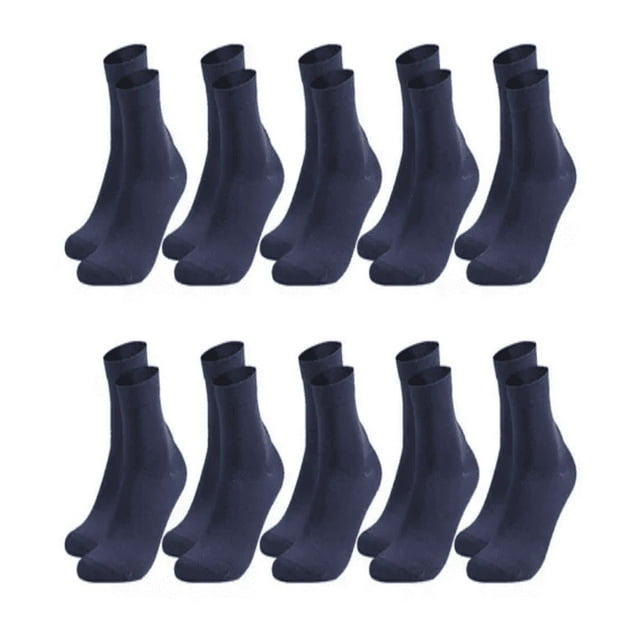 Calceta Deportiva Hombre 100% Algodón 10 Pares azul oscuro