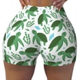 thumbnail image 2 of Fotbe Cartoon Turtle Shorts Sin Costuras – Shorts Deportivos de Cintura Alta para Mujer, Elásticos para Gimnasio, Yoga, Running o Ciclismo-X-Large, 2 of 8