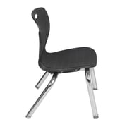 Regency Kee 72 x 30 Height Adjustable Mobile Classroom Table - Maple & 2 Andy 12-in Stack Chairs- Black