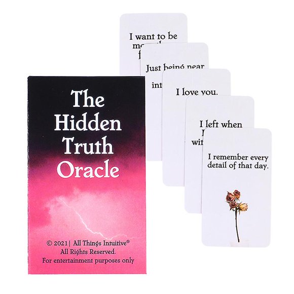 Les Cartes Oracles de Vérité Cachée Carte de Tarot Fête Prophétie Divination Jeu de Société