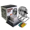 thumbnail image 1 of Juego De Mesa De Bingo, Juego De Bingo De Lujo Fácil De Leer Con Jaula Para Diversión Familiar, 1 of 8