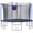 Blue, variant on 15 Ft Trampoline, for Backyard/Outdoor, Enclosure Net Protection, Blue High-Dip Galvanized Frame, 6 Pack