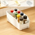 thumbnail image 1 of pstuiky Storage Cabinet Boxes Plastic Organizer Bins for Kitchen Pantry Narrow Space Shelf & Countertop Organizer Multipurpose Sorting Basket for Snacks, Condiments, Sundries 1-Piece Set, 1 of 7