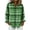 hgg117-Army Green, variant on Ounisa Women's Plaid Print Single Button Long Sleeve Shirt Top Soft Breathable Lightweight Casual Classic Button Down Blouse