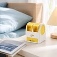thumbnail image 5 of OCCOA Air Mini Desktop Fan Quiet Portable Air Cooler with Water Ice Storage Drawer for Student Dorm Office Desk Indoor Use, Yellow, 5 of 5