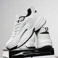 thumbnail image 2 of Men's Fashion Breathable Mesh Lace Up Sneakers Casual Trendy Round Toe Non Slip Outdoor Running Training Walking Shoes, 2 of 7